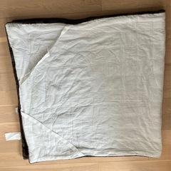 あったか　無印良品　シングル寝具カバー　シーツ　ダークブラウンの画像
