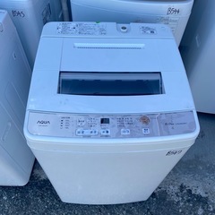 NO B547🌈福岡市内配送設置無料✨🌈全自動洗濯機 Sシリーズ ホワイト AQW-S60J-W [洗濯6.0kg /乾燥機能無 /上開きの画像