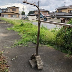 物干し台と物干し竿セット　引越しの為早急処分の画像