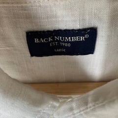 BACKNUMBER 麻シャツの画像