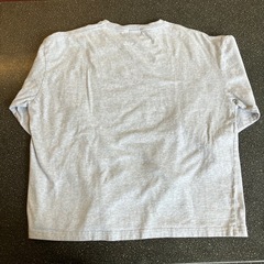 M2510-055 CAMP7 胸ロゴ 刺繍 Tシャツ 長袖 グレー Mサイズ 中古美品 保管汚れ有りの画像