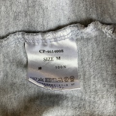 M2510-055 CAMP7 胸ロゴ 刺繍 Tシャツ 長袖 グレー Mサイズ 中古美品 保管汚れ有りの画像