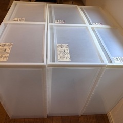 無印良品　ポリプロピレン衣装ケース・引出式・大2個、深4個の画像