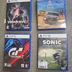 PS5本体 + ゲームソフト4本セットの画像
