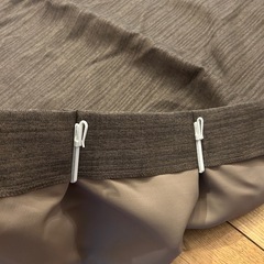 2枚セット ニトリカーテン　茶の画像