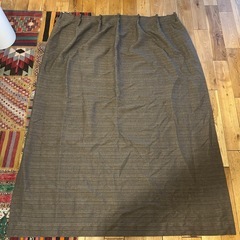 2枚セット ニトリカーテン　茶の画像