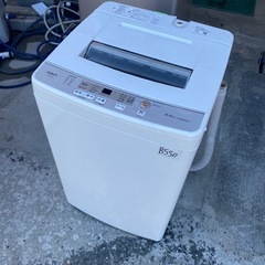 NO B550🌈福岡市内配送設置無料✨🌈AQW-S60H-W 全自動洗濯機 ホワイト [洗濯6.0kg /乾燥機能無 /上開き] 2020年の画像