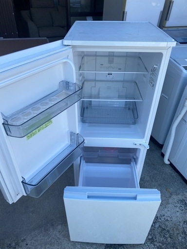 NO B551🌈福岡市内配送設置無料✨🌈シャープ SHARP 冷蔵庫(幅49.5cm) 152L つけかえどっちもドア 2ドア ホワイト SJ-D15G-W 2021年