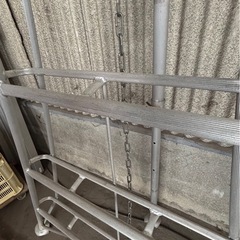 アルミ 三脚脚立 8段 造園 園芸 高所作業 はしご 庭木 剪定 中古品の画像