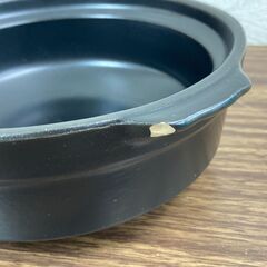 【お売りします】 土鍋　5号くらい　黒の画像