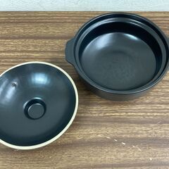 【お売りします】 土鍋　5号くらい　黒の画像