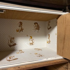昭和レトロ ファンシーな収納ボックス 扉付き メルヘンの画像