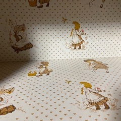 昭和レトロ ファンシーな収納ボックス 扉付き メルヘンの画像