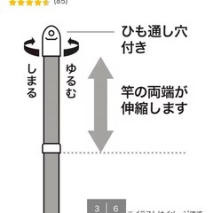 ニトリ　物干し竿の画像