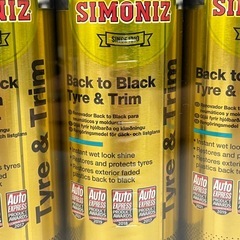 SIMONIZ タイヤ用ワックス ツヤ出し保護剤 光沢復活剤 600ml × 3本セット U157-316712の画像