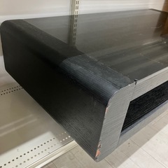 ニトリ　ローテーブル　天板ガラスベルネ　ブラック【トレファク堺福田店】の画像