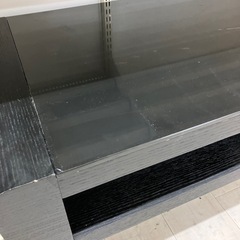 ニトリ　ローテーブル　天板ガラスベルネ　ブラック【トレファク堺福田店】の画像