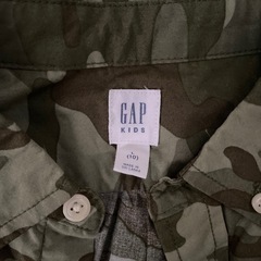 迷彩柄　長袖シャツ　GAP L の画像