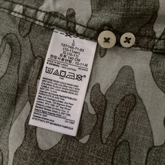 迷彩柄　長袖シャツ　GAP L の画像