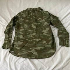 迷彩柄　長袖シャツ　GAP L の画像
