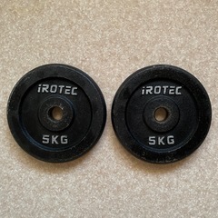 iROTEC アイロテック ダンベルプレート 5kg ２個①の画像