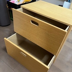 無印　スタッキングチェスト引き出し2段の画像