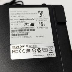 ASUSTOR NAS AS1002T v2/外付けハードディスクの画像