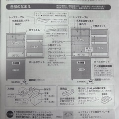 【0円】小型冷蔵庫 2ドア 動作品 引取限定＠小金井市の画像