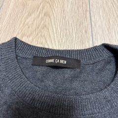 グレー　薄手ニット　メンズ　COMME CA MENの画像