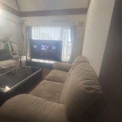 二人、3人掛けソファ　お届け可の画像