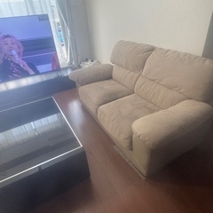 二人、3人掛けソファ　お届け可の画像