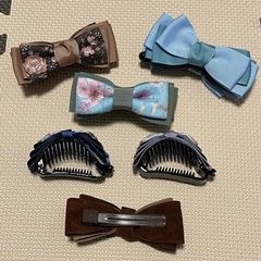 ヘアアクセサリー6個の画像