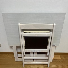 折りたたみデスク、チェアセット【10/7まで】の画像