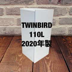 中古家電セット(冷蔵庫 TWINBIRD 110L 2020年製 HR-E911 洗濯機 TOSHIBA 4.5kg 2020年製 AW-45M7(W))の画像