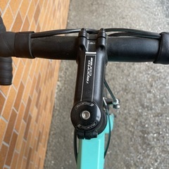 bianchi bergamo  ビアンキロードバイク　大人気のチェレステ　カーボンフォークの画像