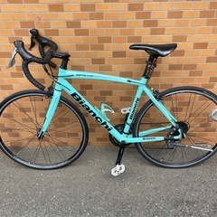 bianchi bergamo  ビアンキロードバイク　大人気のチェレステ　カーボンフォークの画像