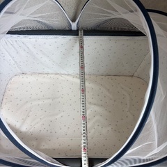 ベビーベッド　蚊帳付き　高さ調整可能　折りたたみの画像
