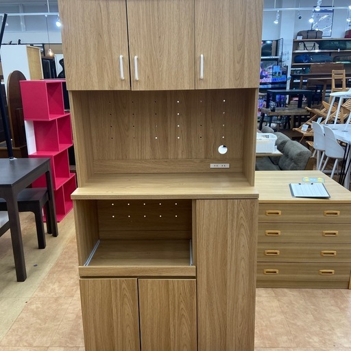 【来店いただける方限定】　ホームテイスト　レンジボード　ナチュラル程度B　【トレファク摂津店】