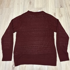 ニット　メンズ　ボルドー　Ciaopanicの画像
