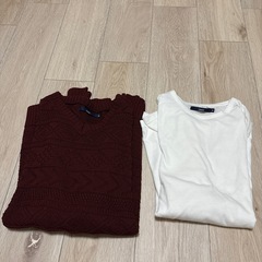 ニット　メンズ　ボルドー　Ciaopanicの画像