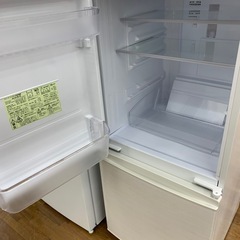 90分の無料軽トラック貸出サービス！【SHARP】2ドア冷蔵庫（SJ-D14E-W）のご紹介です!の画像