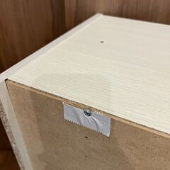 ニトリ カラーボックス 2段 ホワイトウォッシュの画像