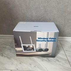 防犯カメラ モニター付き 監視カメラ 屋外 ２台セット IP66防水防塵の画像