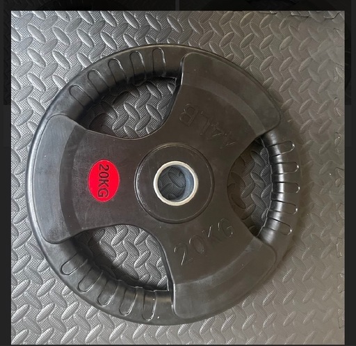 バーベルプレート［20kg×2］ラバーオリンピックシャフト50mm 公式