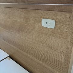 NITORI/ニトリ シングルベッドフレーム 引き出し付 コンセント有 通電確認済 25j菊TK②の画像