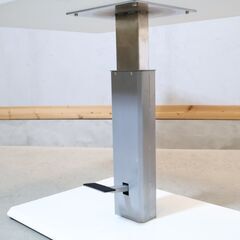 Ndstyle(野田産業)のTETTO(テット) リビングダイニング兼用昇降式テーブルです。リビングでもダイニングでも使える高さ調整可能なリフティングテーブルは在宅ワークのパソコンデスクとしても♪ の画像