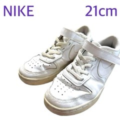 【NIKE】 スニーカー　コートバーロウ　ホワイト　運動靴　白　21cm ナイキの画像