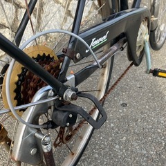 ギア付き自転車 27インチ ブラックの画像