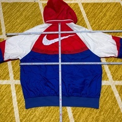 F・古着・NIKE・ナイロンフードジャケット・体感XL程の画像