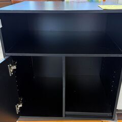 ✨️ジモティー割引✨️【ジャングルジャングル堺初芝店】　キャビネット　ブラック　幅(W)600mm × 奥行(D)480mm × 高さ(H)630mm　堺市（東区　西区　北区　南区　堺区　美原区）高石市　泉大津市　忠岡町　和泉市　松原市　大阪狭山市の画像